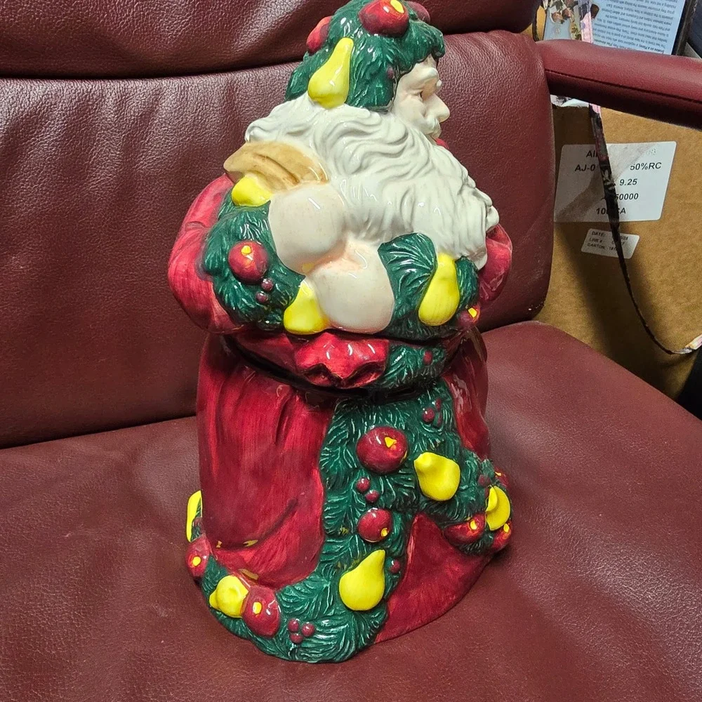 Vintage 1994 Santa Cookie Jar Dayton Hudson Fine Earthenware Christmas Decor